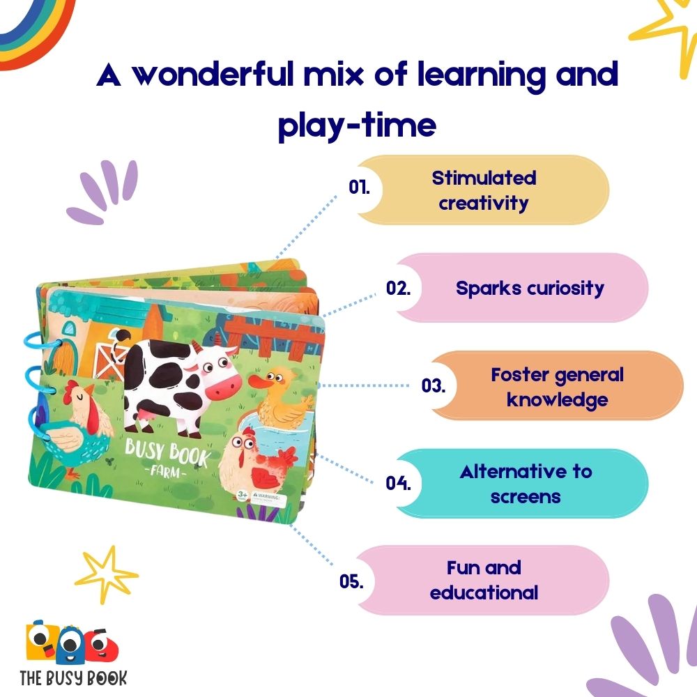 The Busy Book - Interactive sensory book