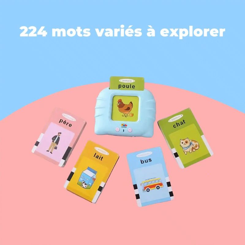 Lecteur de mot éducatif - 224 Mots variés