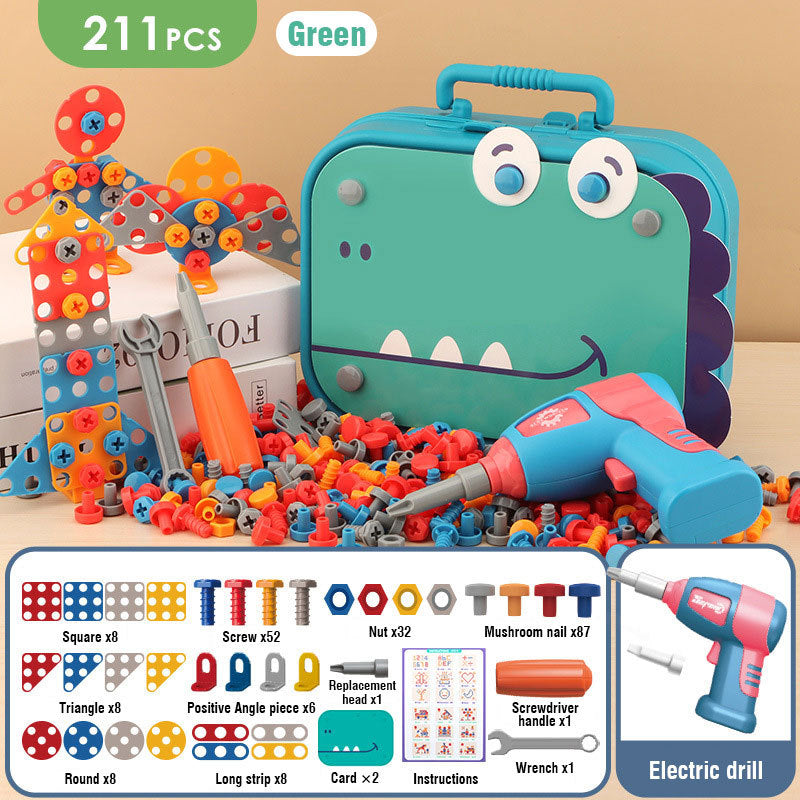 Montessori electric screwdriver toolbox toy