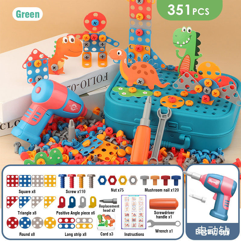 Montessori electric screwdriver toolbox toy
